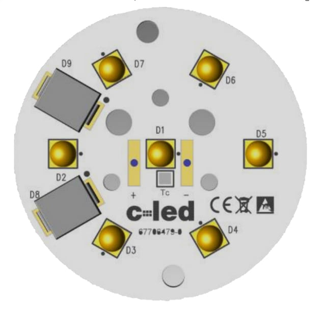 Modulo led circolare diametro 39mm 7 led 24V